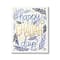 Stupell Industries Happy Challah Days Hanukkah Stars Canvas Wall Art